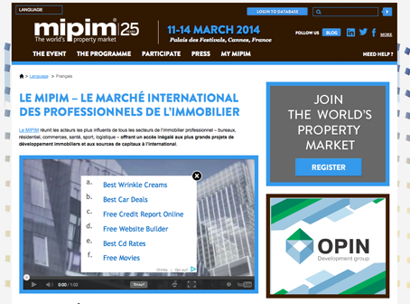 11-14 mars | MIPIM – Cannes
